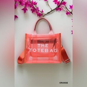 🆕 Zenana COLORFUL TRANSPARENT THE TOTE BAG W SHOULDER STRAP